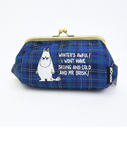 ムーミン チェック ジャガード がま口ポーチ MOOMIN