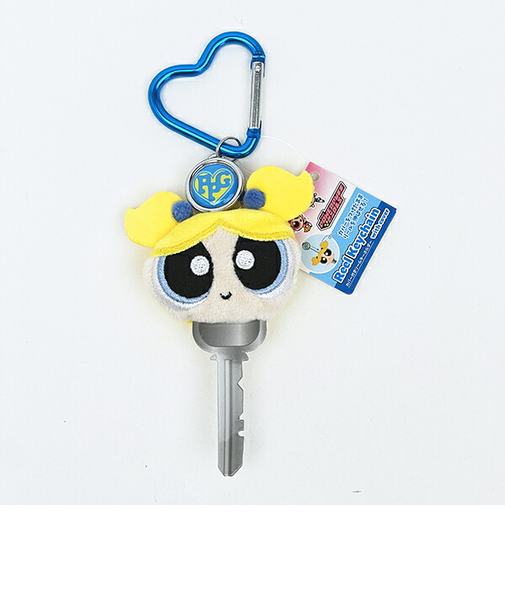 パワーパフガールズ バブルス カバー付きリールキーホルダー パワパフ