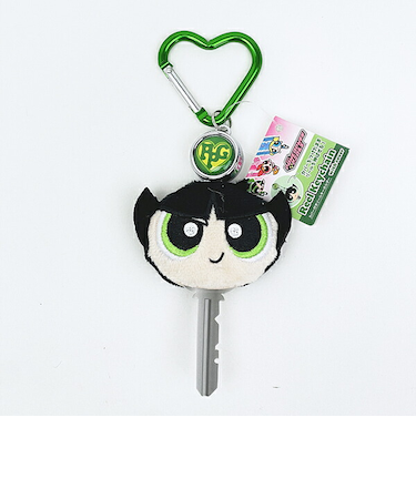 パワーパフガールズ バターカップ カバー付きリールキーホルダー パワパフ