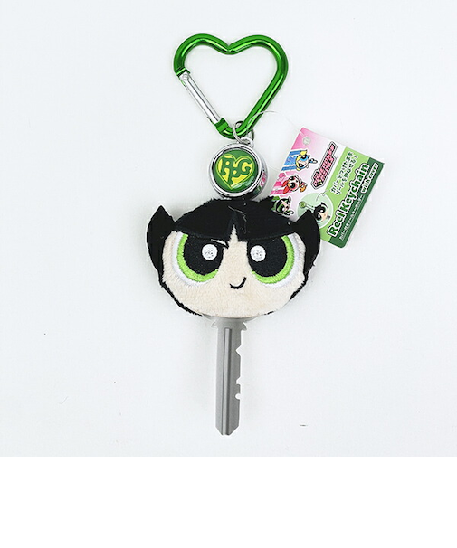 パワーパフガールズ バターカップ カバー付きリールキーホルダー パワパフ