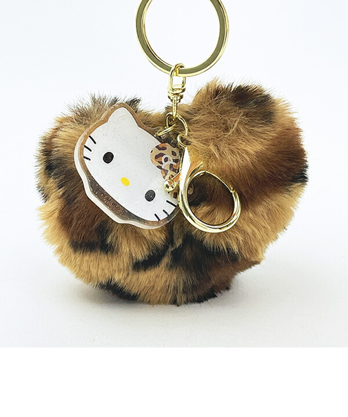 サンリオ ハローキティ ハート型ファーキーホルダー Sanrio