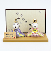 スヌーピー ＆ベル 磁器ひな人形 雛人形 節句人形 吉徳 SNOOPY
