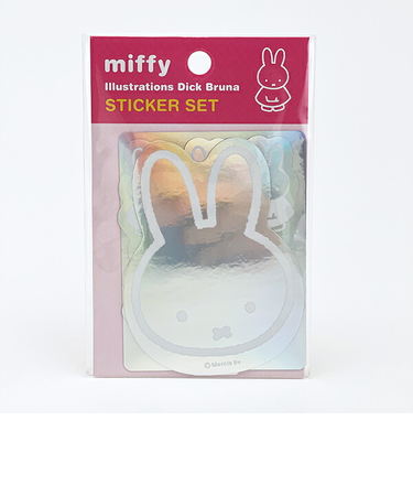 ミッフィー miffy オーロラ ステッカーセット (ピンク) 文具 日本製