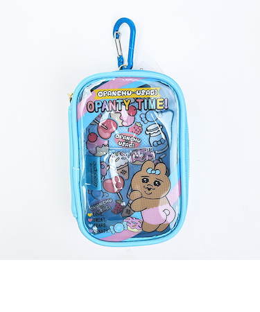 おぱんちゅうさぎ キャリーポーチ (ブルー)