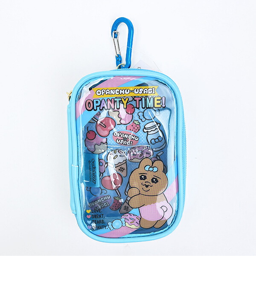 おぱんちゅうさぎ キャリーポーチ (ブルー)