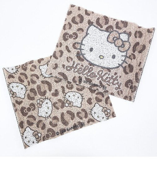 サンリオ ハローキティ 足元マット2P (キティレオパードブラウン) カー用品 Sanrio