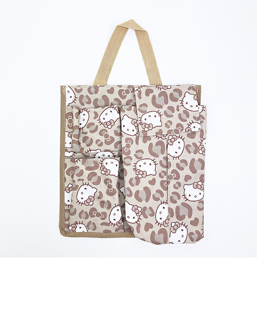 サンリオ ハローキティ 収納付きティッシュケース (キティレオパードブラウン) カー用品 Sanrio