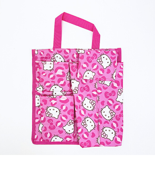 サンリオ ハローキティ 収納付きティッシュケース (キティレオパードピンク) カー用品 Sanrio