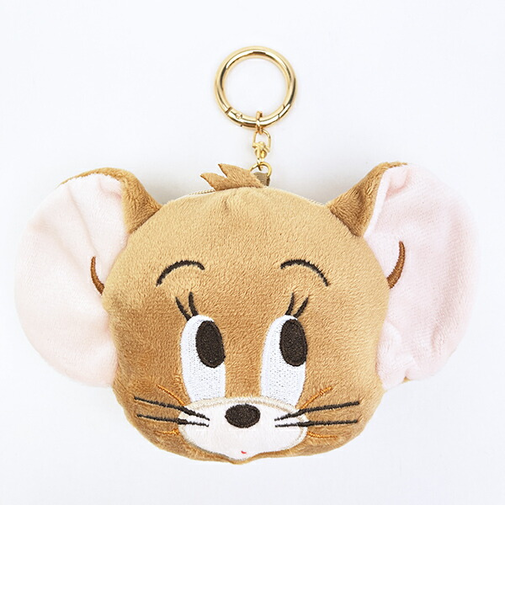 トムとジェリー ジェリー カラビナ付きぬいぐるみファスナーマスコット (おすましフェイス)