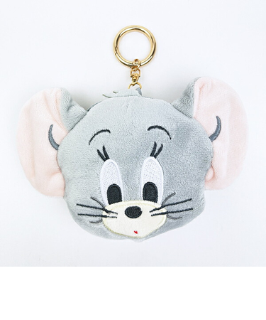 トムとジェリー タフィー カラビナ付きぬいぐるみファスナーマスコット (おすましフェイス) キーホルダー