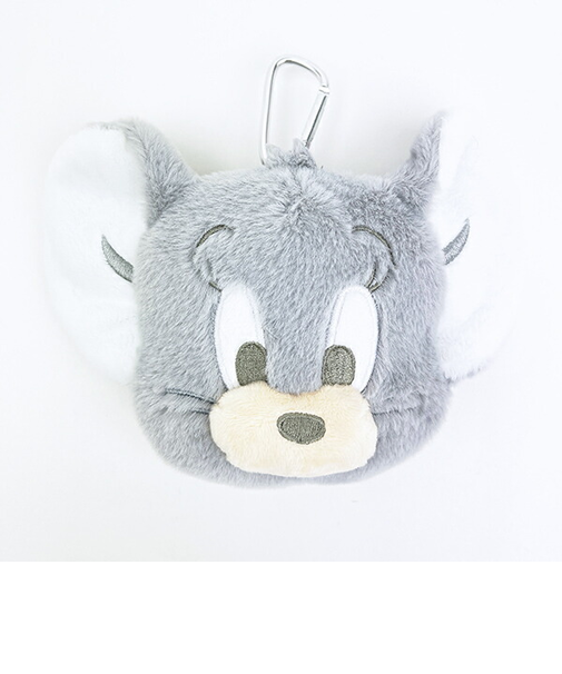 トムとジェリー タフィー カラビナ付きぬいぐるみファスナーマスコット (ダスティーカラー)