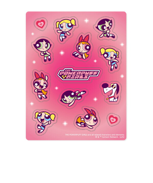 パワーパフガールズ アクリルフレーク ピンク スマホ用品 パワパフ