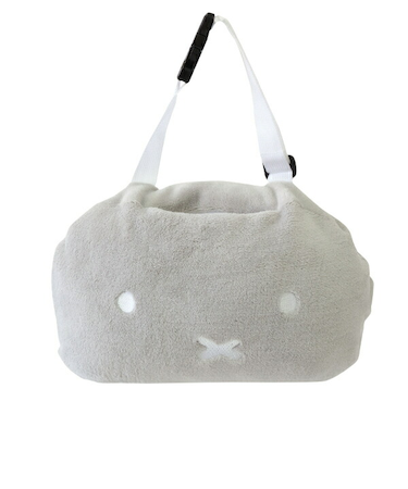 ミッフィー miffy ヘッドレスティッシュケース (グレー) カー用品