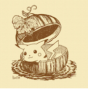 ポケットモンスター ピカチュウ アートパネル セピア インテリア ポケモン 日本製