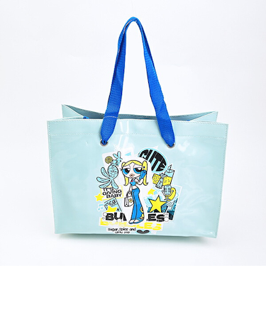 パワーパフガールズ バブルス ショッパートートバッグ (ブルー) パワパフ