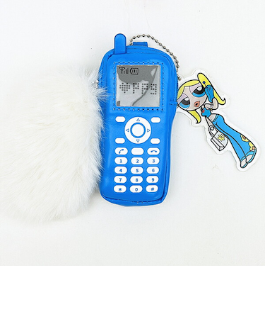 パワーパフガールズ バブルス ケイタイモチーフポーチ (ブルー) パワパフ