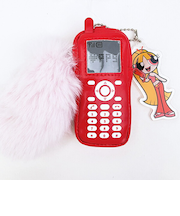 パワーパフガールズ ブロッサム ケイタイモチーフポーチ (ピンク) パワパフ