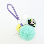 パワーパフガールズ バターカップ スマホチャーム (グリーン) キーホルダー パワパフ