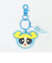 パワーパフガールズ バブルス うるうるラバーチャーム (ブルー) キーホルダー パワパフ