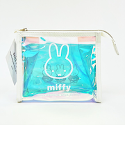 ミッフィー miffy オーロラ マチ付ポーチ  (ホワイト)