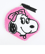 スヌーピー ベル ダイカットさがらポーチ ピンク SNOOPY
