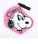 スヌーピー ベル ダイカットさがらポーチ ピンク SNOOPY