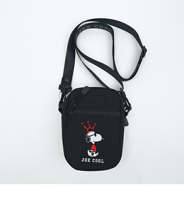 スヌーピー ジョークール 縦型ショルダーバッグ ブラック SNOOPY