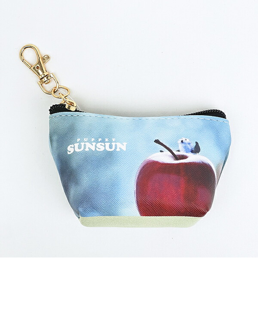パペットスンスン 三角ミニポーチ アップル