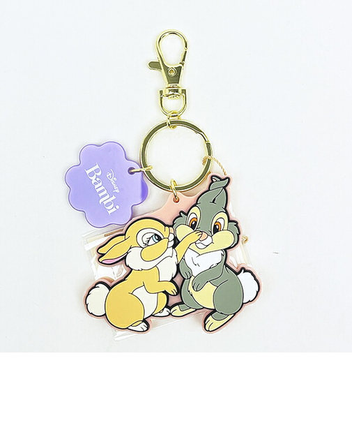 ディズニー ミスバニー アドラブルラバーチャーム キーホルダー バンビ ACCOMMODE アコモデ Disney