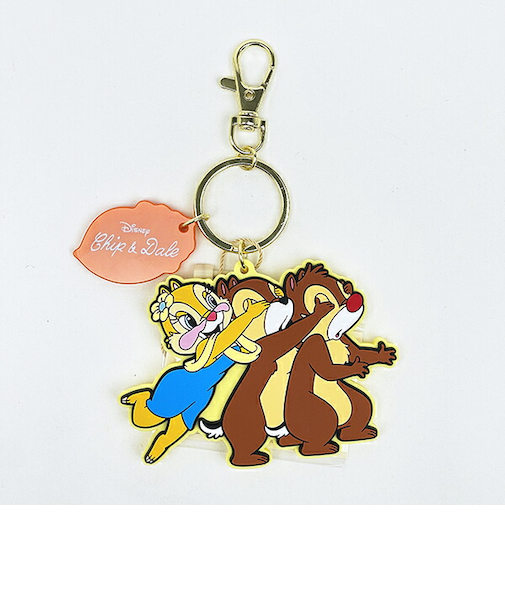 ディズニー クラリス アドラブルラバーチャーム キーホルダー チップとデール ACCOMMODE アコモデ Disney