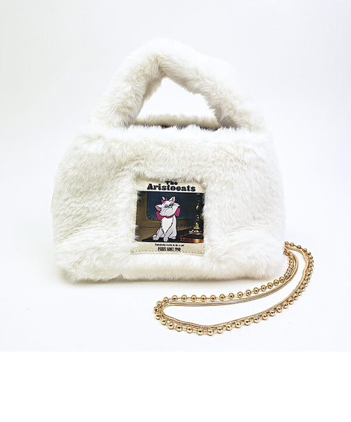 ディズニー マリー ラベルファーショルダーバッグ アイボリー ACCOMMODE アコモデ Disney