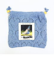 ディズニー ミスバニー ハートニット巾着ポーチ ブルー バンビ ACCOMMODE アコモデ Disney