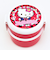 サンリオ ハローキティ 丸型ランチボックス2段（フォーク付き） お弁当箱 日本製 Sanrio