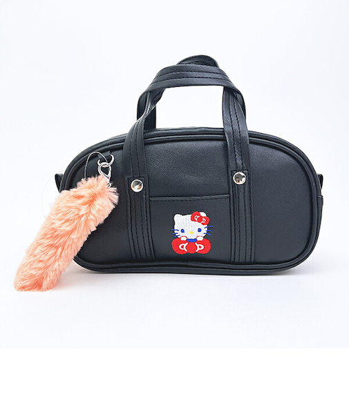 サンリオ ハローキティ スクバ風ペンケース 文具 ブラック sanrio
