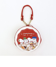 スヌーピー ラウンドマカロンポーチ アールグレイ SNOOPY