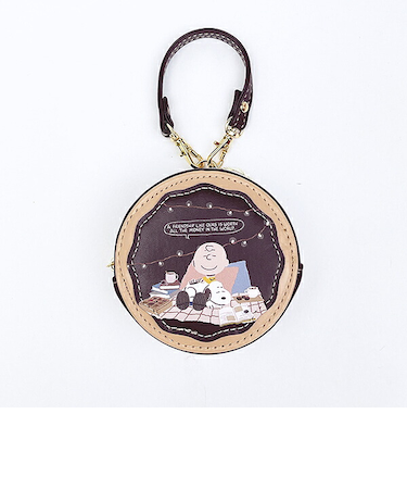 スヌーピー ラウンドマカロンポーチ チョチョコレート SNOOPY