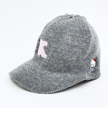 サンリオ ハローキティ ニットキャップ グレー 帽子 アパレル Sanrio