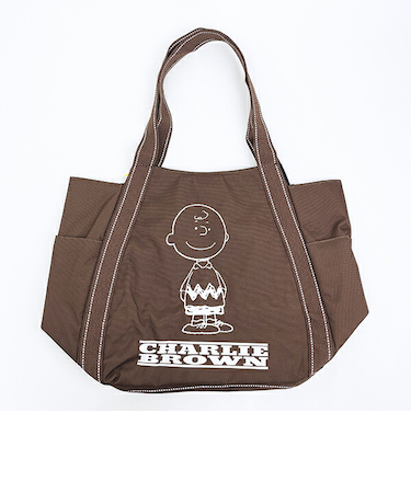 スヌーピー チャーリーブラウン バルーントートバッグ ブラウン SNOOPY