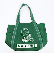 スヌーピー ×チャーリーブラウン バルーントートバッグ グリーン SNOOPY