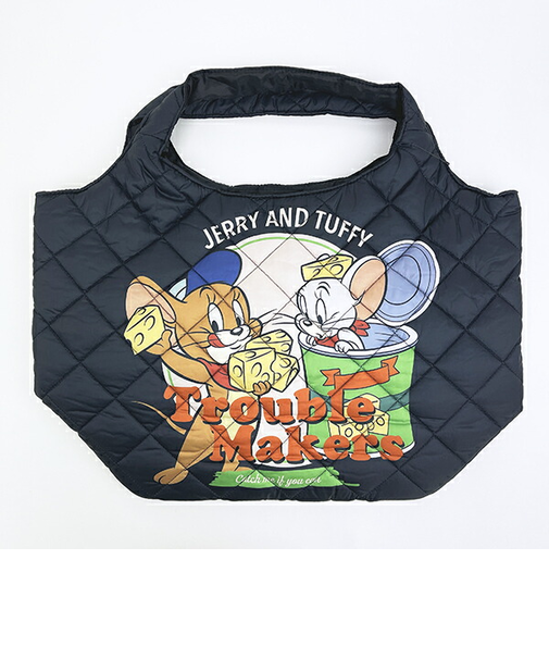 トムとジェリー (ジェリー＆タフィー) 中綿トートバッグ トムジェリ