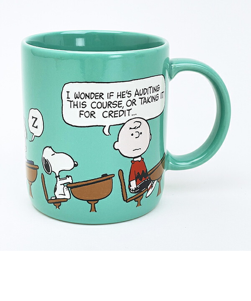 スヌーピー マグカップ グリーン コップ 日本製 SNOOPY｜パーフェクト