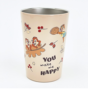 ディズニー チップとデール ステンレスタンブラー ベージュ ランチ コップ Disney