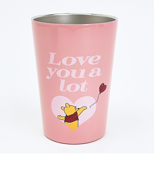 ディズニー くまのプーさん ステンレスタンブラー ピンク ランチ コップ Disney