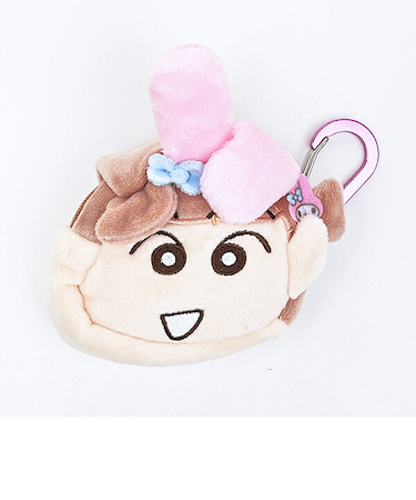 サンリオ マイメロディ × クレヨンしんちゃん ネネちゃん カラビナ付きふわミニポーチ sanrio