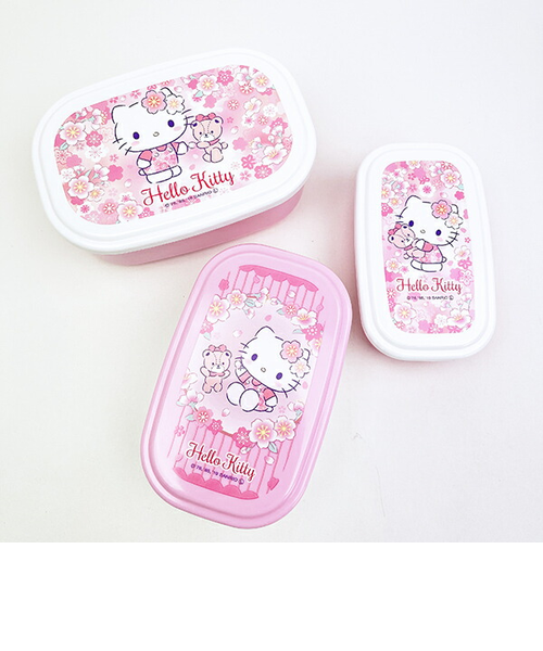 サンリオ ハローキティ シール容器 3Pセット ランチ 弁当箱 sanrio