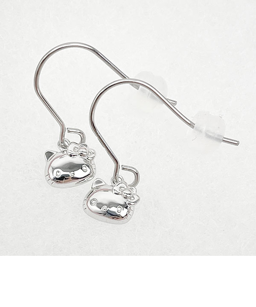 サンリオ ハローキティ アレルギーフリーフックピアス シルバー アクセサリー 日本製 Sanrio