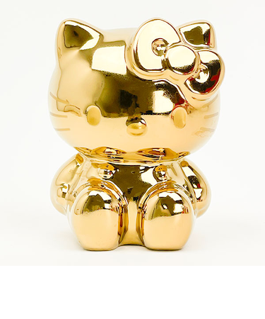 サンリオ ハローキティ 貯金箱 ゴールド sanrio