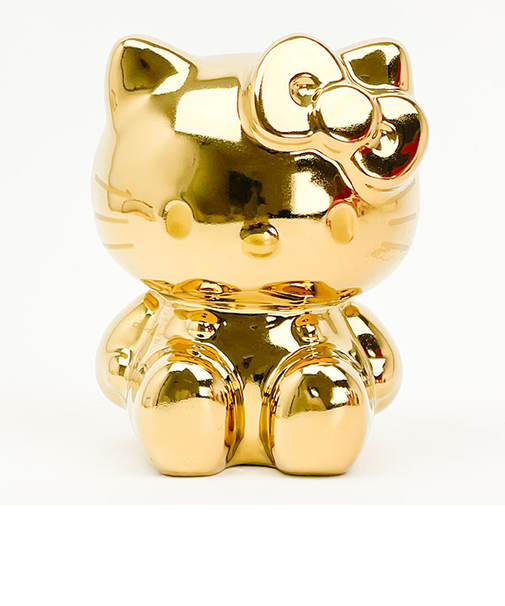 サンリオ ハローキティ 貯金箱 ゴールド sanrio
