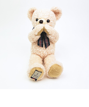 くまのメロディ ぬいぐるみ (M) ピンク 日本製