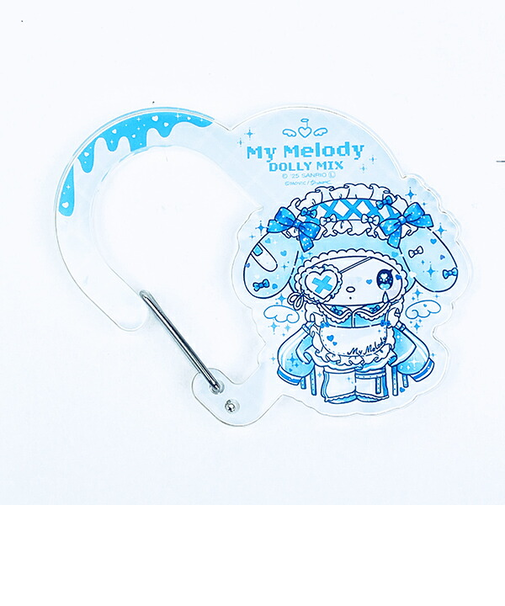 サンリオ マイメロディ＆クロミ DollyMix アクリルハートカラビナ マイメロディ ブルー sanrio